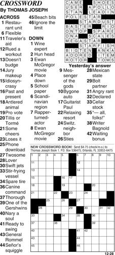 Crossword Diversions dailyrepublic com