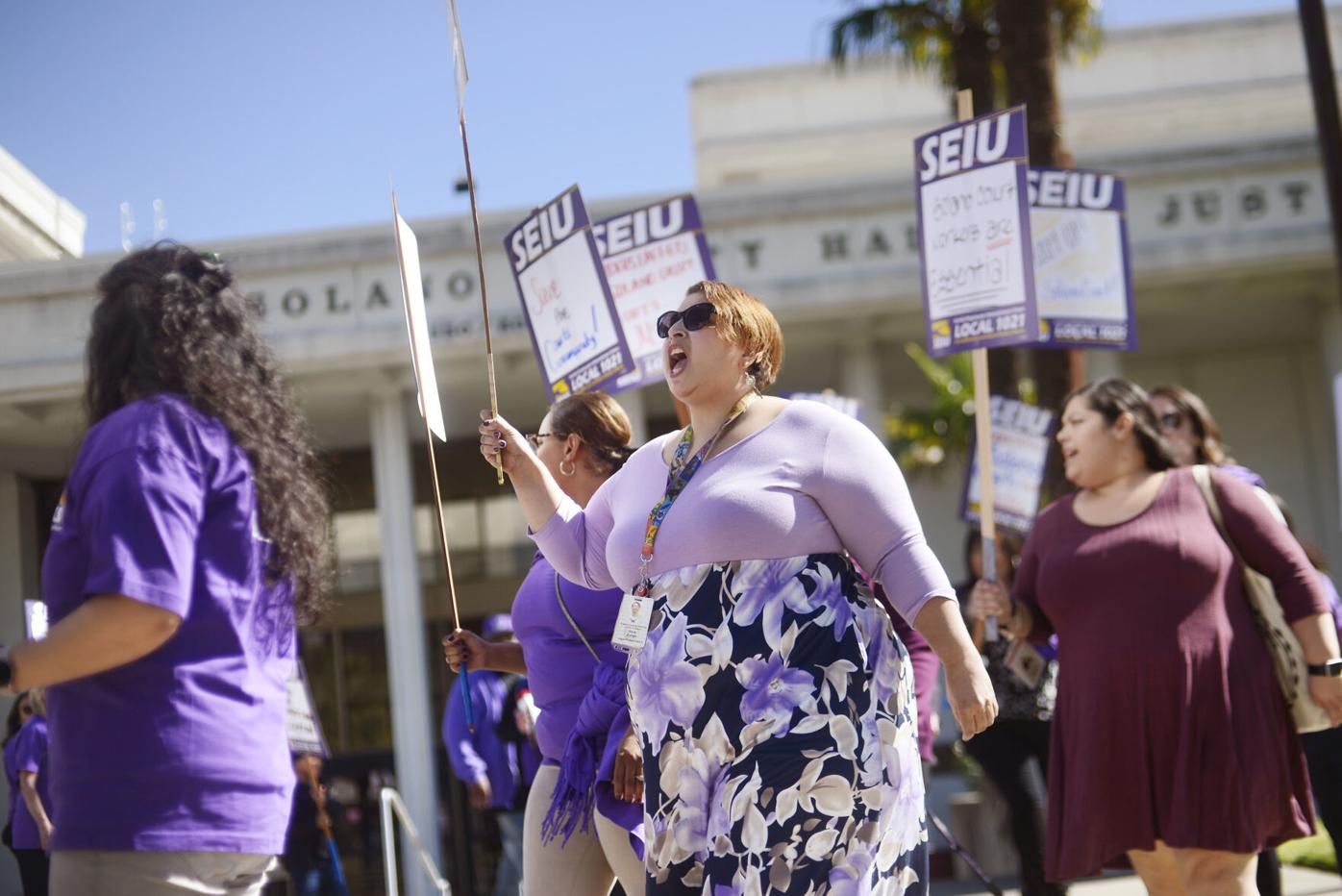 Solano Court workers rally for better pay, staffing relief | News |  dailyrepublic.com