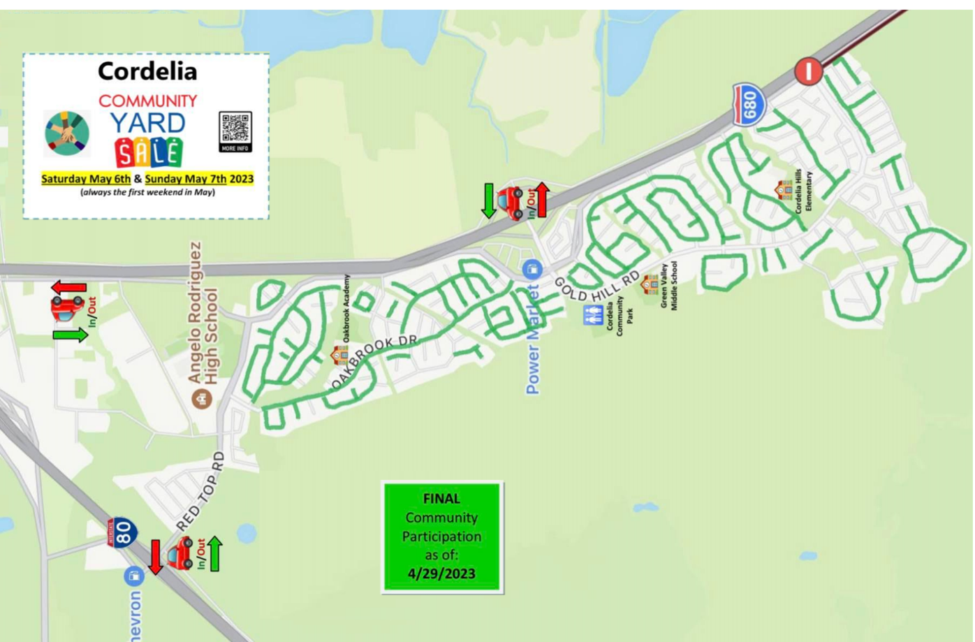 May 6 & 7, 2023: 36th Annual Cordelia Village Community Garage Sale returns  | Community News & Views | dailyrepublic.com