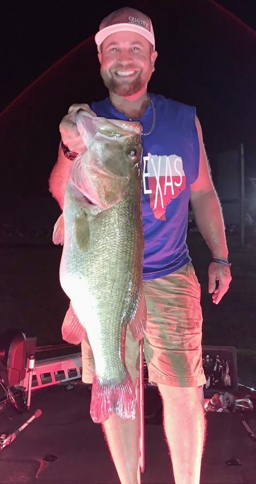 Big bass caught on Lake Naconiche