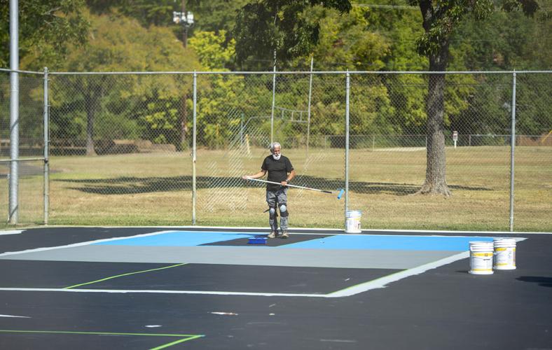 Painting begins for Banita Creek pickleball courts Local News