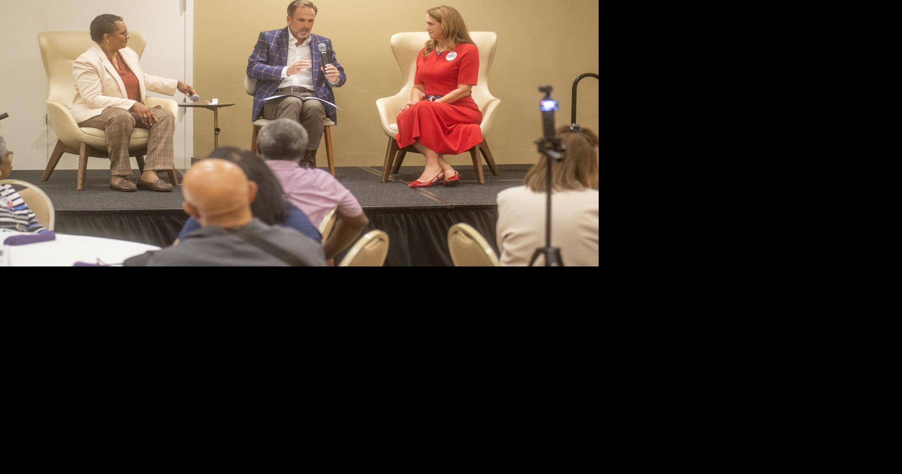 Shofner defends vouchers as Lathan counters