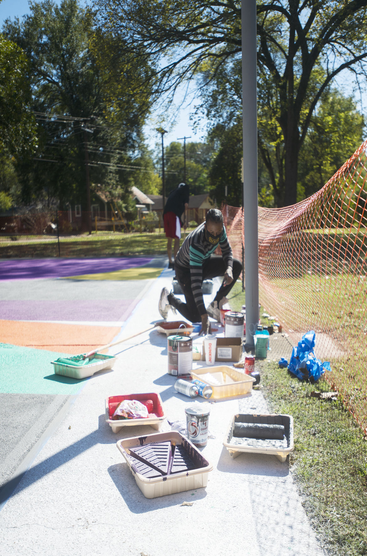 Tyson Davis mural at Festival Park, Oct. 30, 2020.