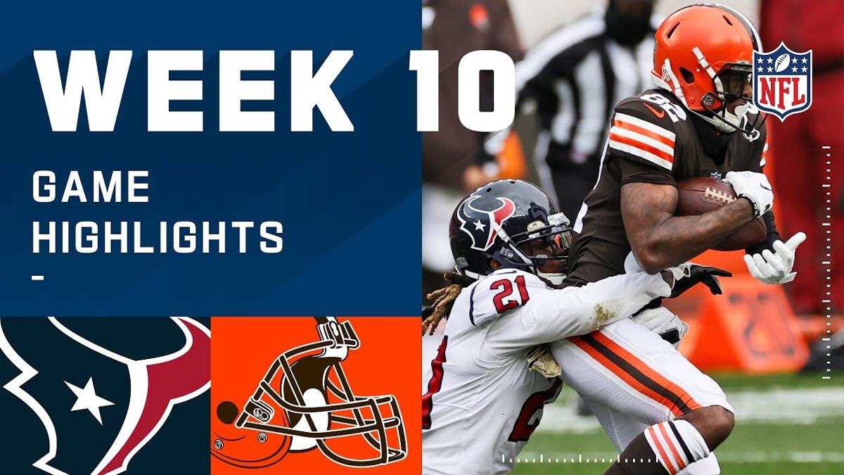 Chubb, Hunt rush Browns past Texans 10-7 in wild weather