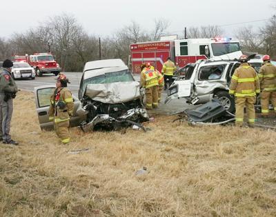 wreck killed morning dailytimes responders gillespie emergency driver tuesday texas county north line work