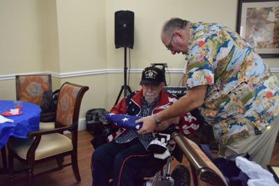 World War II veteran celebrates 100th birthday, receives flag | News ...