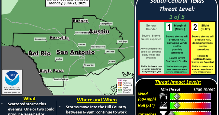 Marginal risk for severe thunderstorms Monday evening | Promotions ...