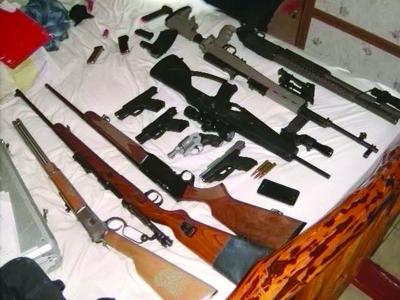 Weapons seized during drug raids | News | dailytimes.com