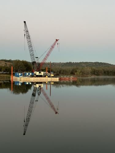 Mayor Joe Herring Jr. explains operation at Nimitz Lake