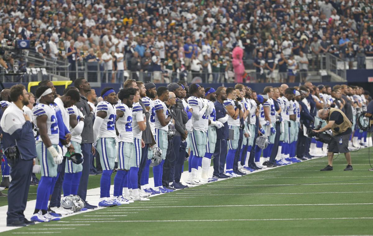 Cowboys Players Ponder Kneeling During National Anthem Promotions Dailytimes Com