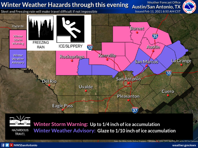 WINTER STORM WARNING hoisted for Kerrville and Hill Country region ...