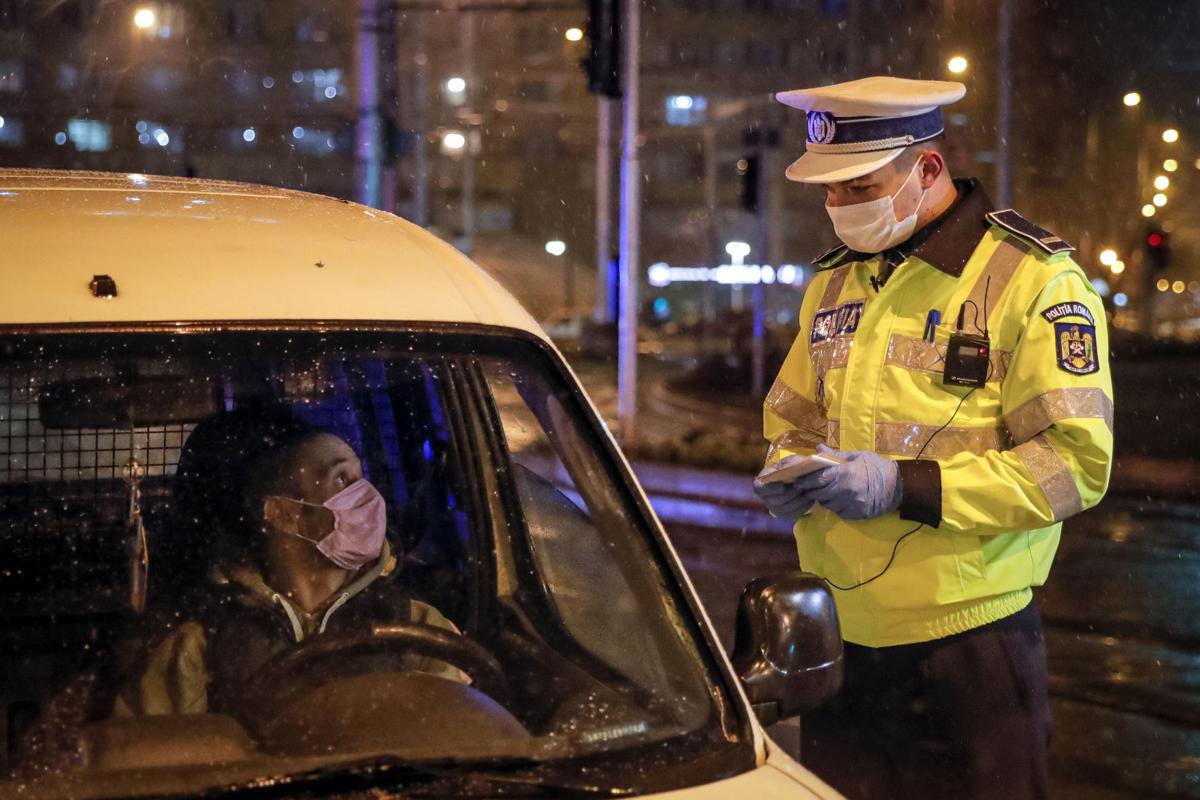 Virus Outbreak Romania Lockdown