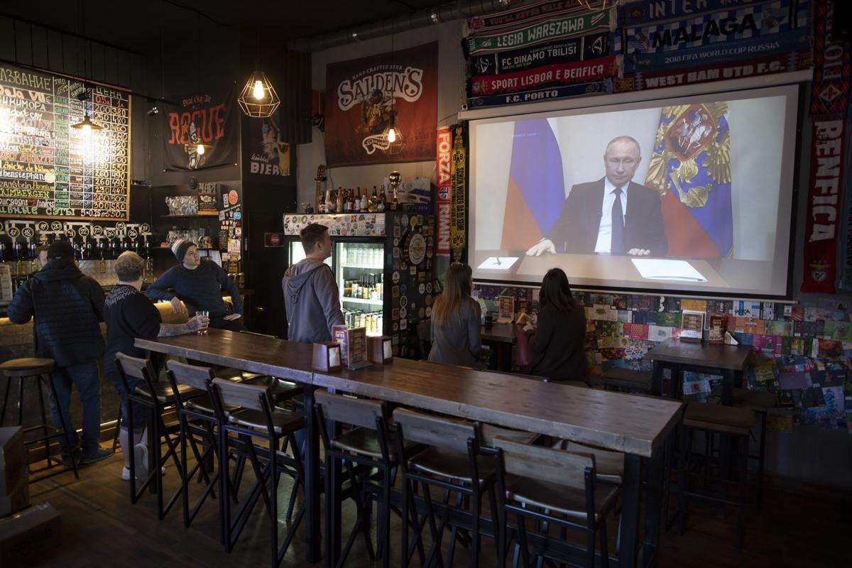 Virus Outbreak Russia Putin