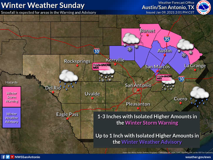 Significant winter storm takes aim on Texas, Kerrville on the southern