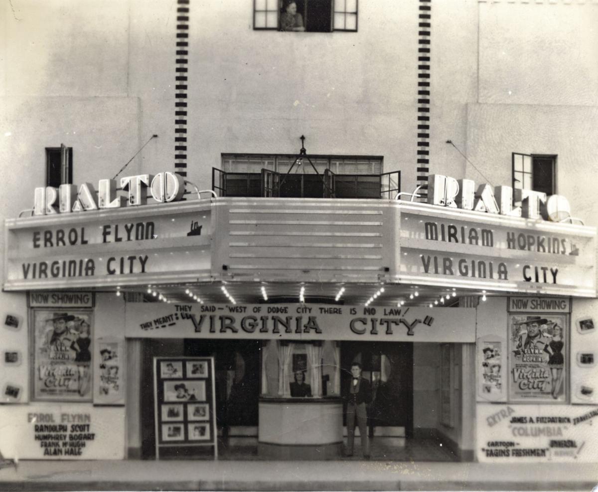 Rialto Theater opened downtown as 3rd movie house on Water Street
