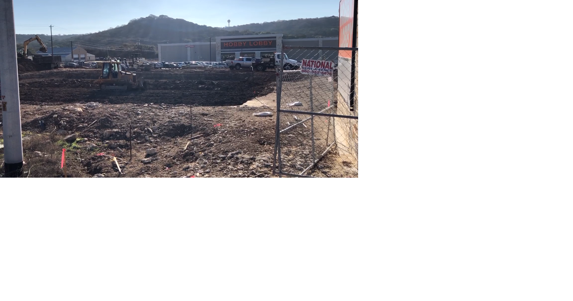 Moving dirt for a second Kerrville Starbucks Multimedia