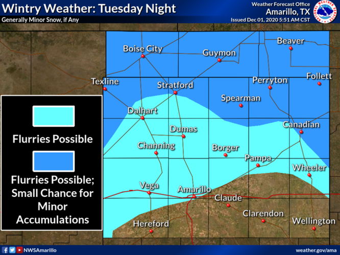 Light snow possible across the Panhandle tonight and Wednesday ...