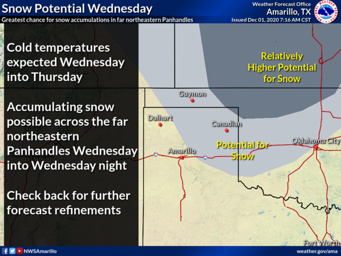 Light snow possible across the Panhandle tonight and Wednesday ...