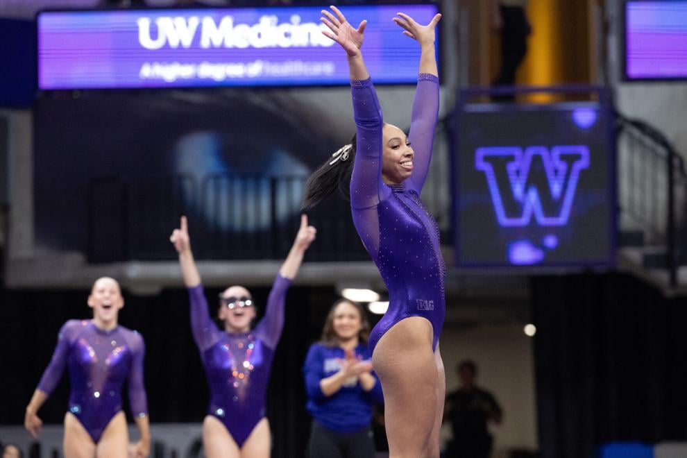 Washington impresses on uneven bars, but falls to No. 6 UCLA