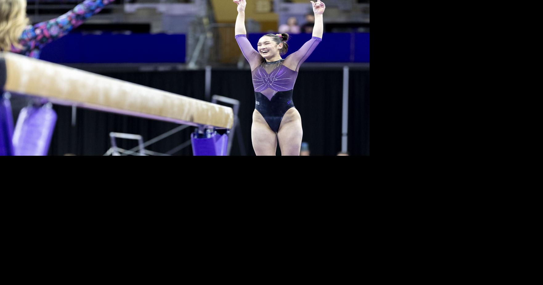 Taylor Russon sets career-high on balance beam in loss to Maryland