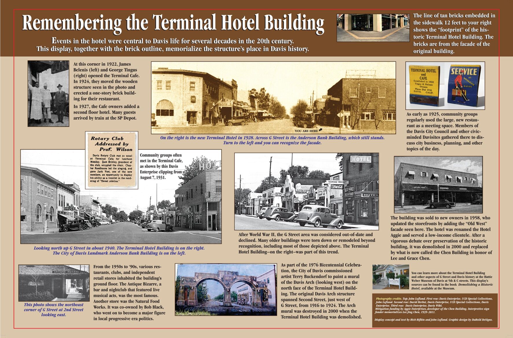 Terminal Hotel Building remembered with interpretive sign | City government  | davisenterprise.com