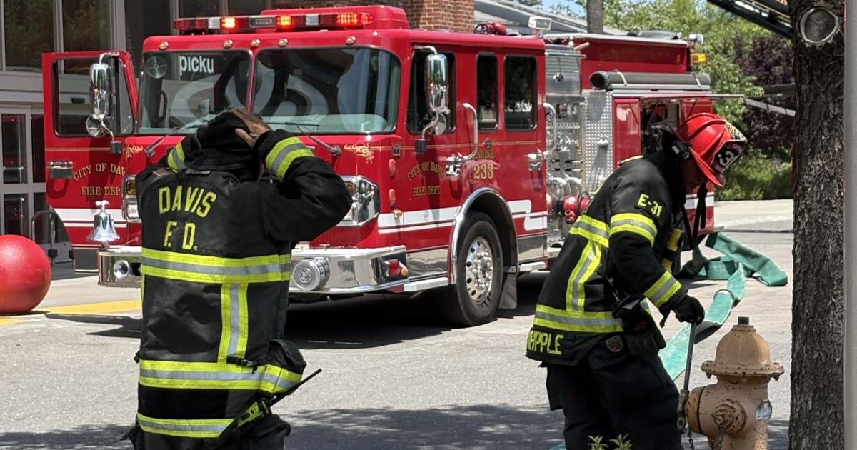 Fire clears Davis Target store