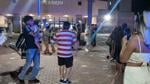 Dancing at Davis High graduation