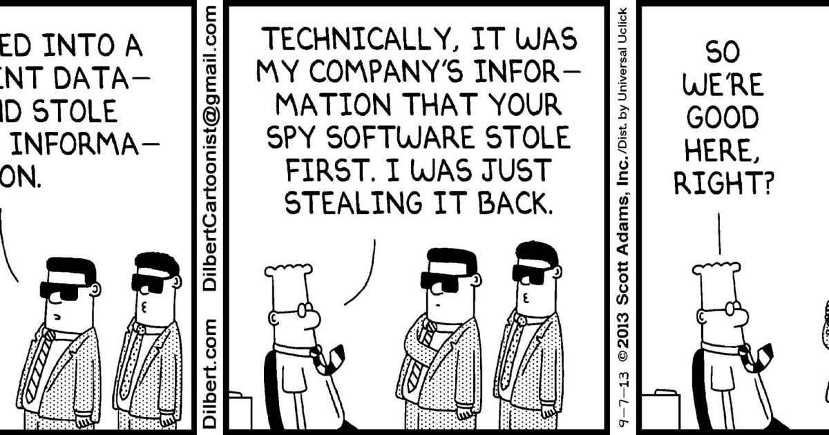Data Protection Dilbert Dilbert | Features | davisenterprise.com