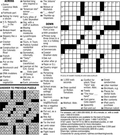 Crossword Puzzle Features davisenterprise com