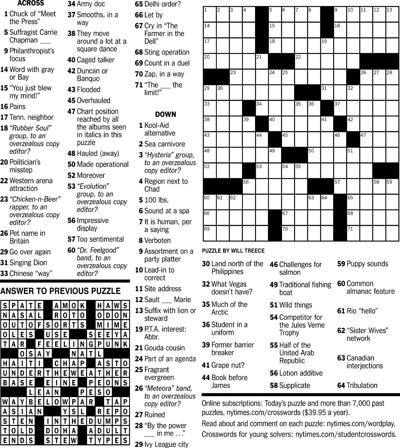 Crossword Puzzle Features davisenterprise com