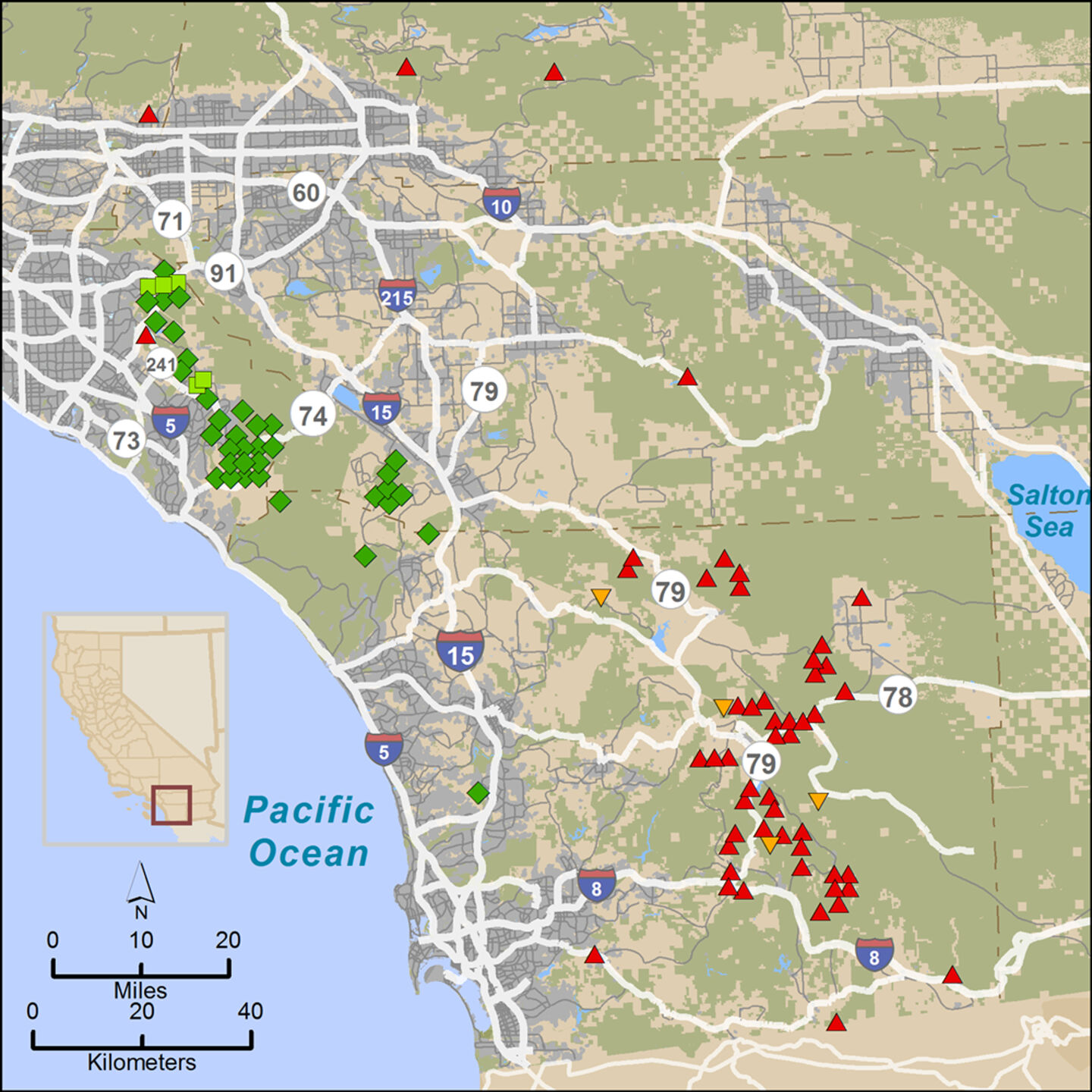 California puma map best sale