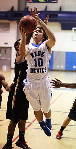 Patrick Barrientes DHS boys basketball vs. Vintage photo Do not