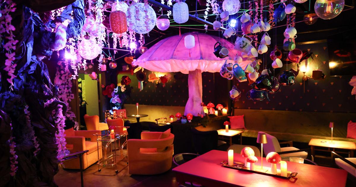 Cherry Street Bottle Shop running Alice in Wonderland pop-up