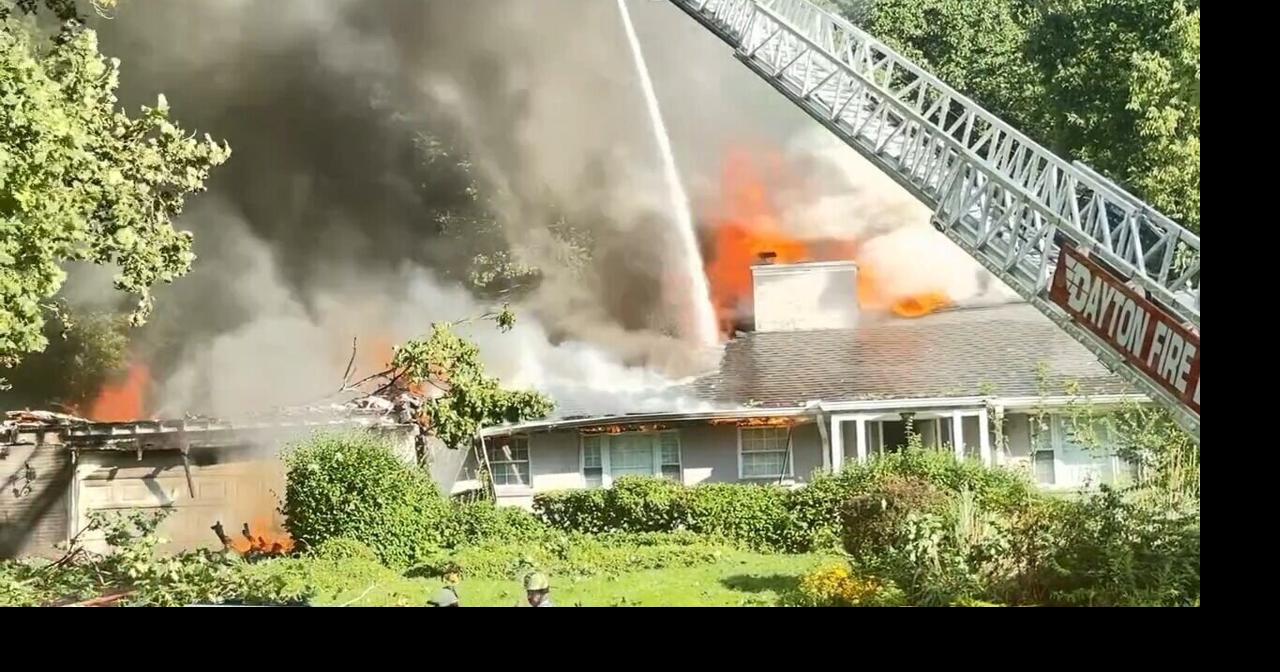 Falling tree brings down power line onto Oakwood house, starts fire