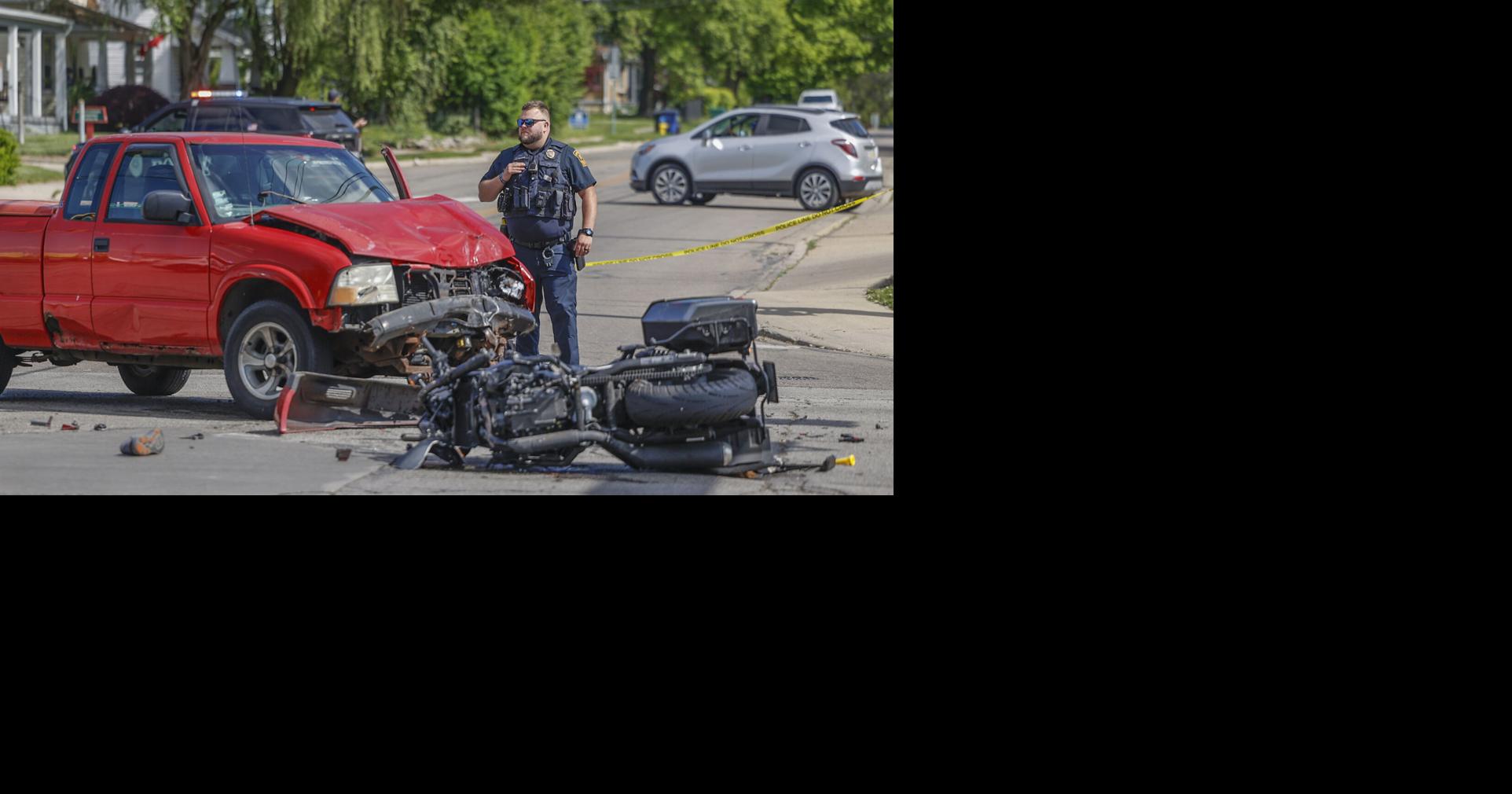 Photos: One person dead after accident involving truck and motorcycle ...