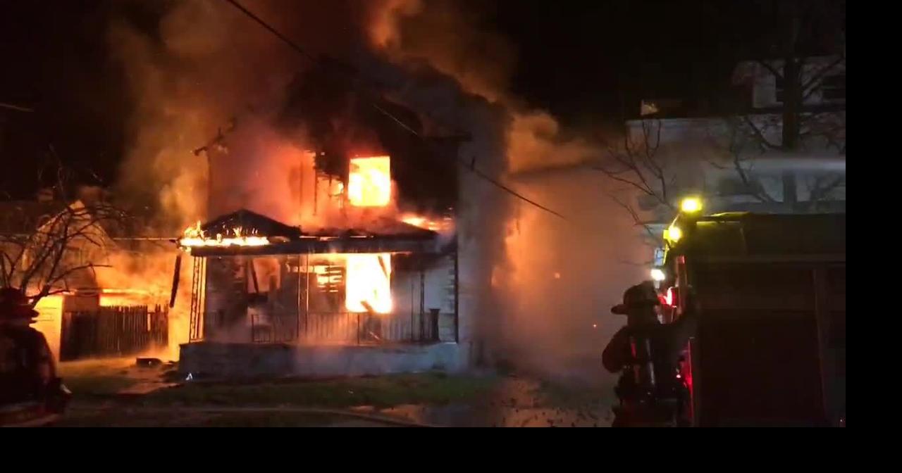 Flames shoot from fire at vacant house in Dayton | Crime ...