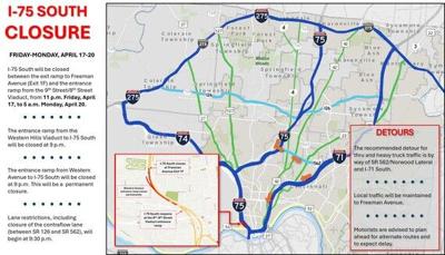 Plan ahead for Interstate 75 southbound closure this weekend | Local ...