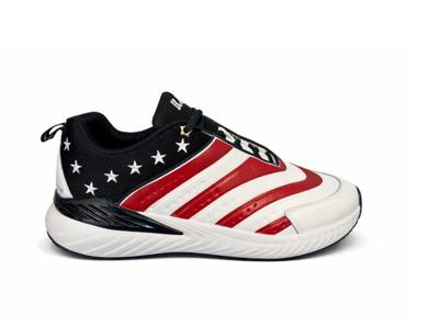 adidas gazelle silver green womens Patriotic Women Slides Sandals, American Flag Shoes Red White Blue Stars Stripes USA 4th of July Flip Flops Slip On Vegan Slippers US7