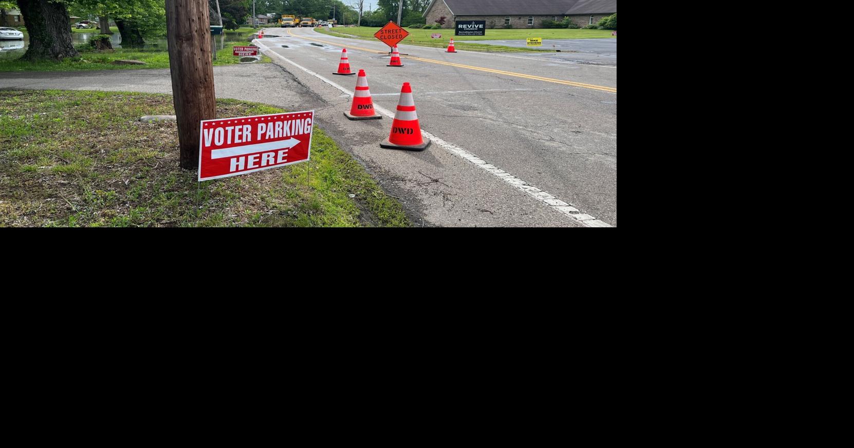 Water main break results in detour to Dayton polling place