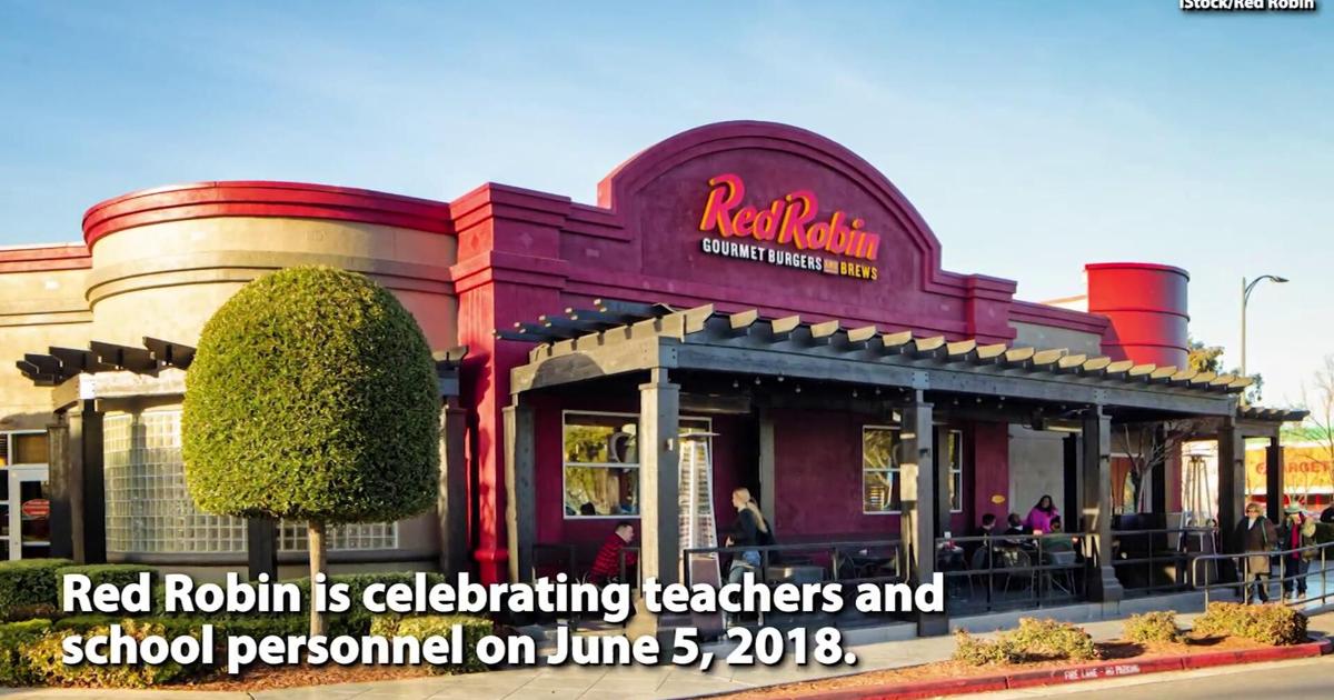 Red Robin offering teachers, school personnel FREE burgers June 5 ...