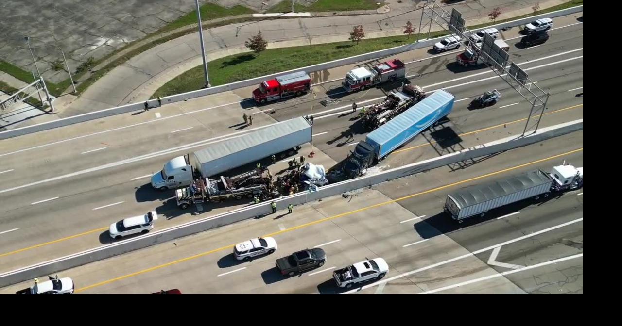 WATCH: Crash involving semis closes I-75 in Dayton | Local ...