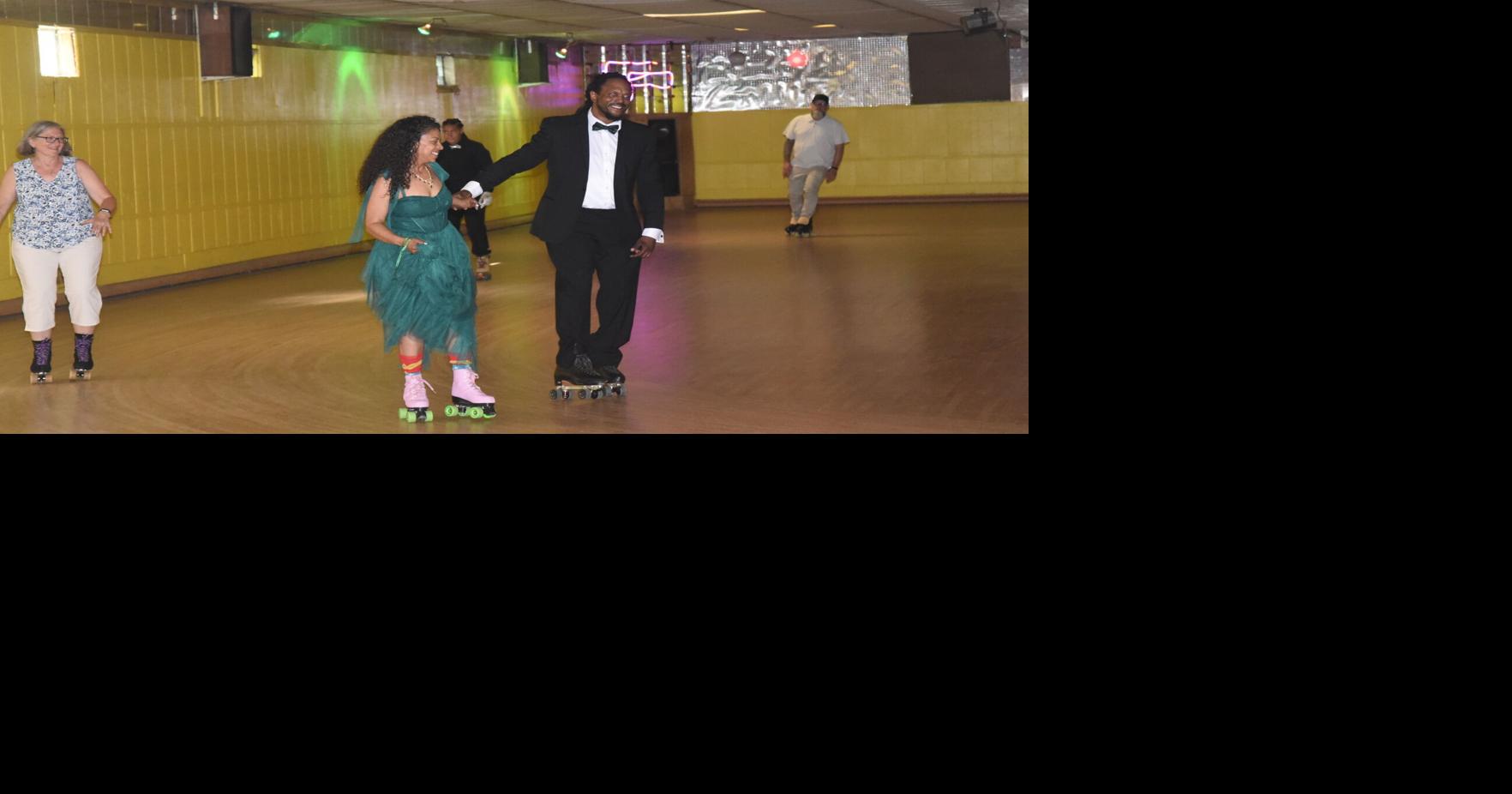Historic Dayton skating rink hosts wedding reception on wheels
