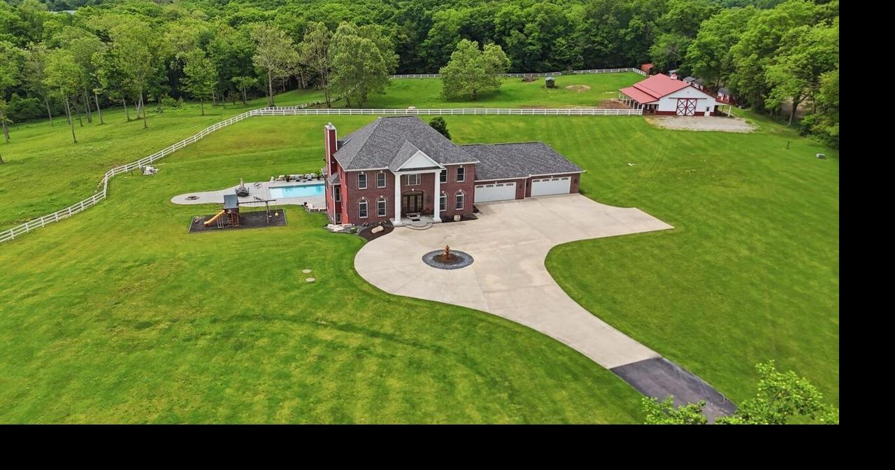 $2.499M German Twp. estate on 27 acres has inground pool