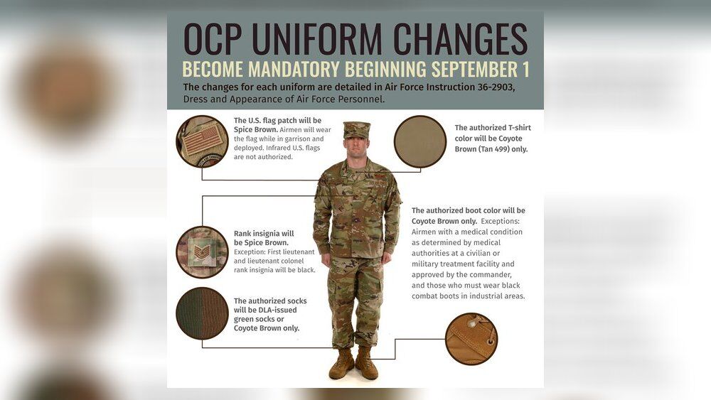 Uniform changes: AF delays mandatory wear-date for OCP items, 2PFDU | Local  | daytondailynews.com