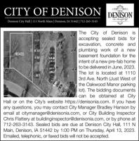 CITY OF DENISON