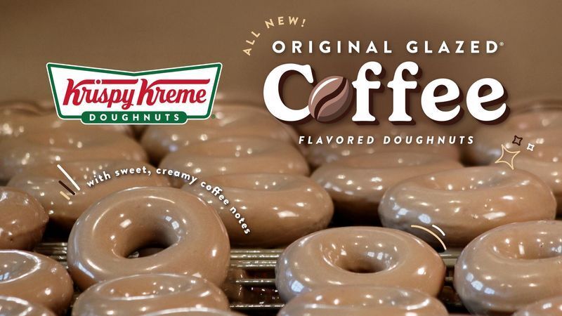 Krispy Kreme has unveiled a new Original Glazed Coffee Flavored Doughnut in honor of National Coffee Day.
