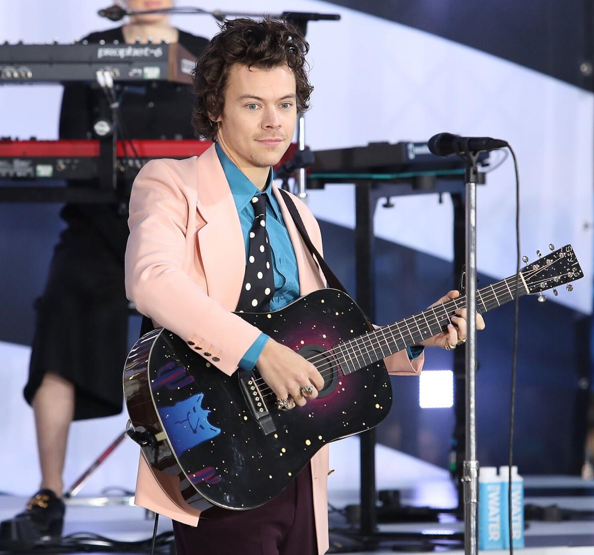 Harry Styles performs on NBC's "Today" at Rockefeller Plaza on Feb. 26, 2020, in New York.