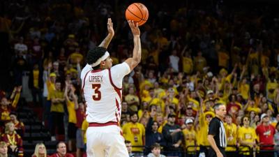 Tamin Lipsey makes a 3-pointer against Mississippi Valley State