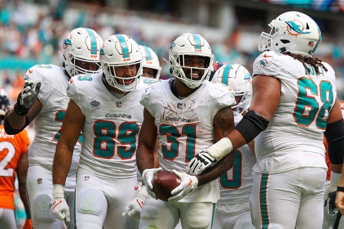 Miami Dolphins NFL Levitating Football