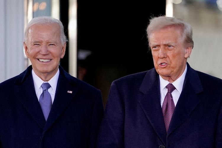 FILE PHOTO: U.S. President-elect Donald Trump meets with U.S. President Joe Biden at the White House